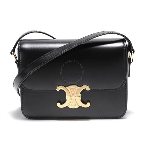 celine teen black|CELINE Shiny Calfskin Teen Triomphe Black .